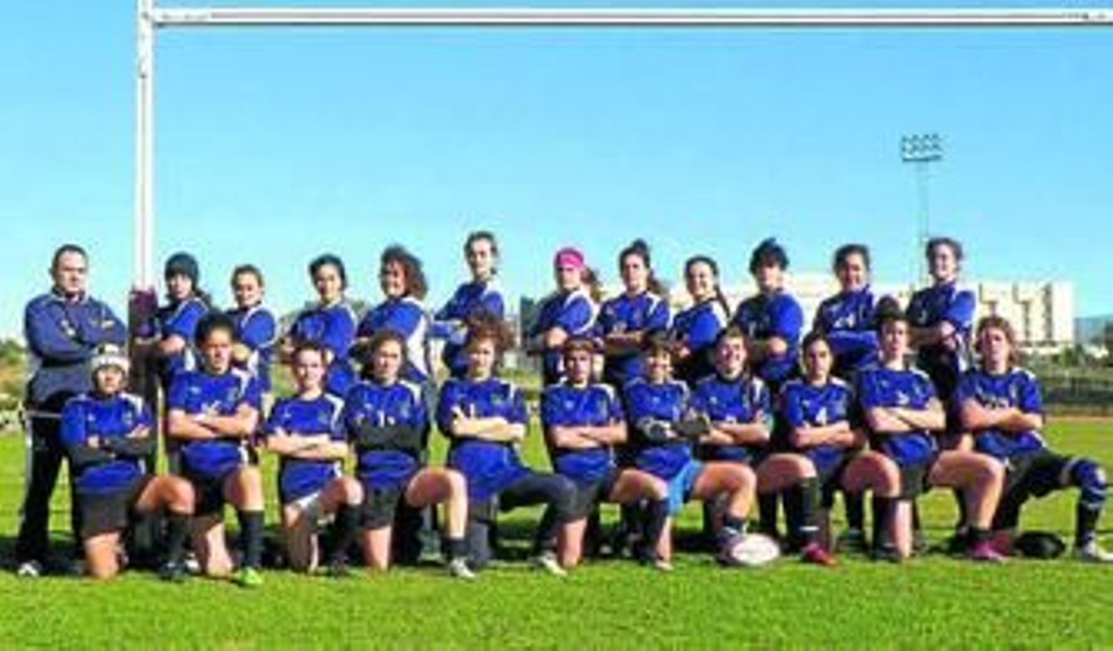 Plantilla del UMA de rugby femenino.