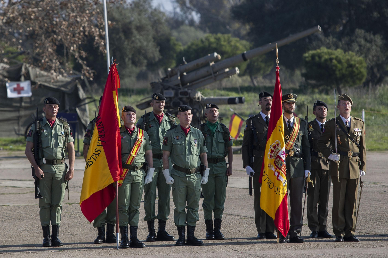 Imágenes de la jura de bandera en Camposoto