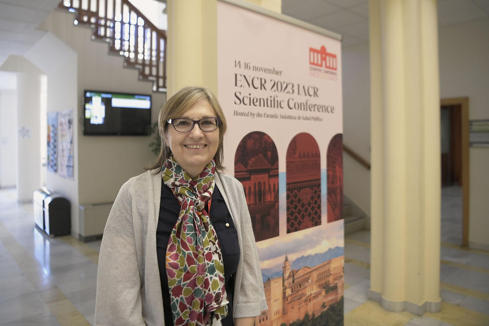 Marina Pollán, en la sede de la EASP donde se celebra el congreso de registros de cáncer.