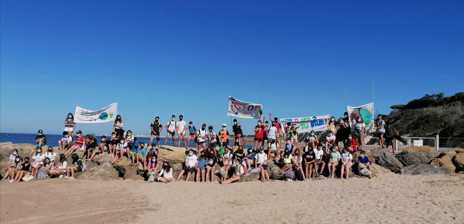 Una imagen de los estudiantes del IES Francisco Javier de Uriarte.