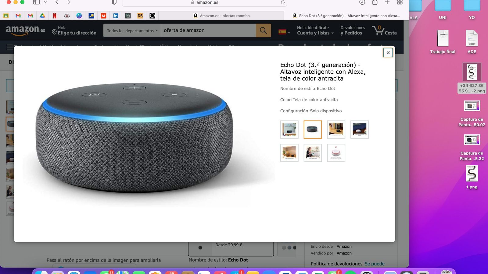 Altavoz inteligente con Alexa