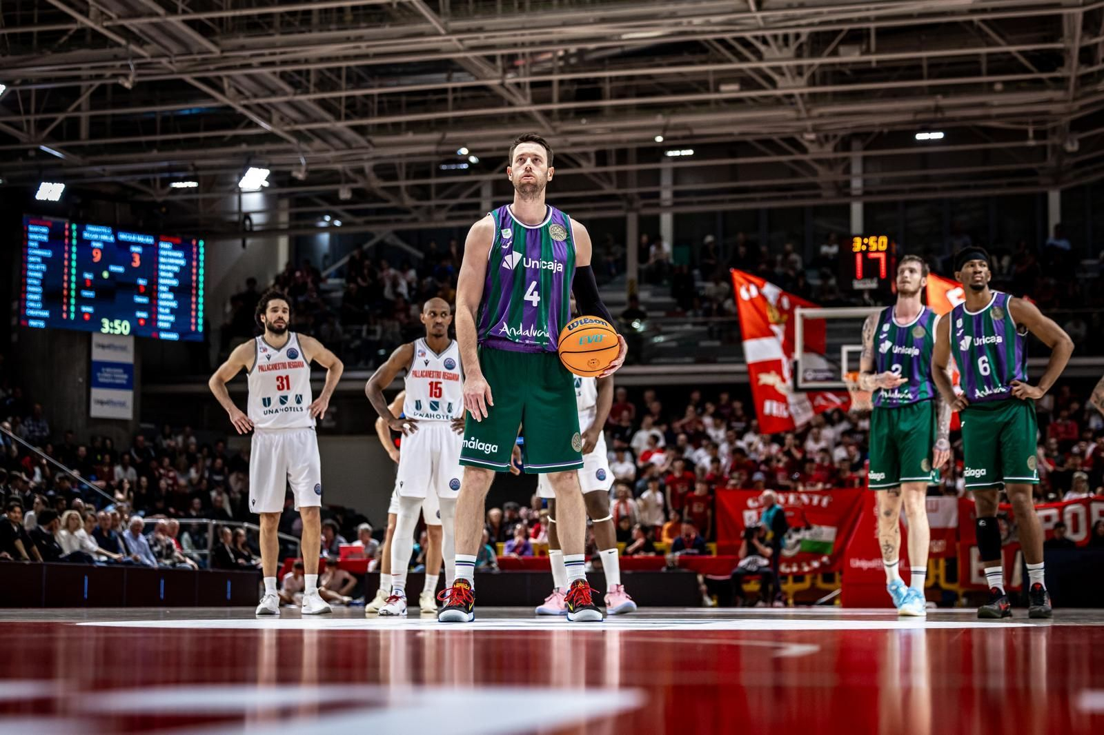 El Reggiana-Unicaja, en fotos