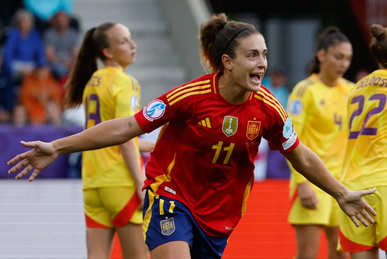 Las fotos de la goleada de España sobre Bélgica en la Eurocopa femenina