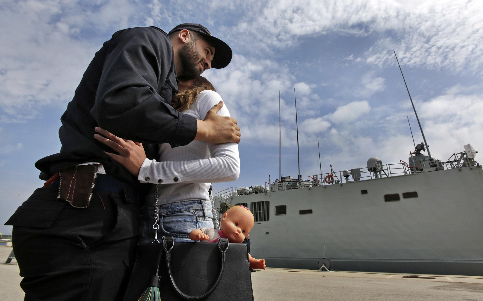 Despedida de la fragata 'Numancia'