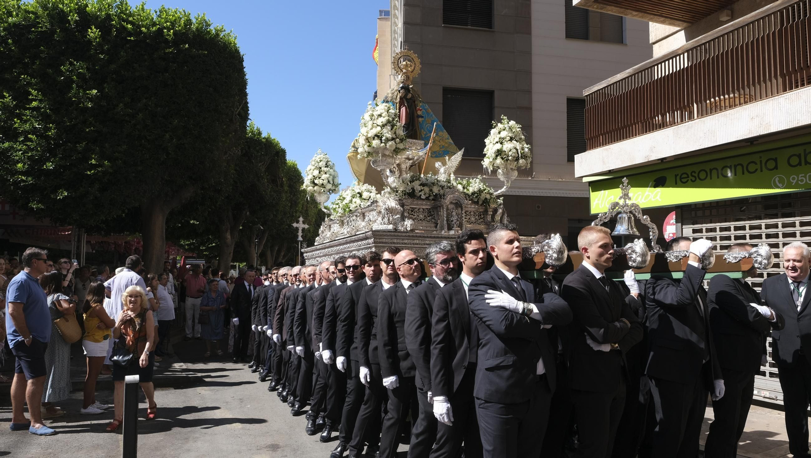 Traslado de la Virgen del Mar a la Catedral de Almería, en imágenes