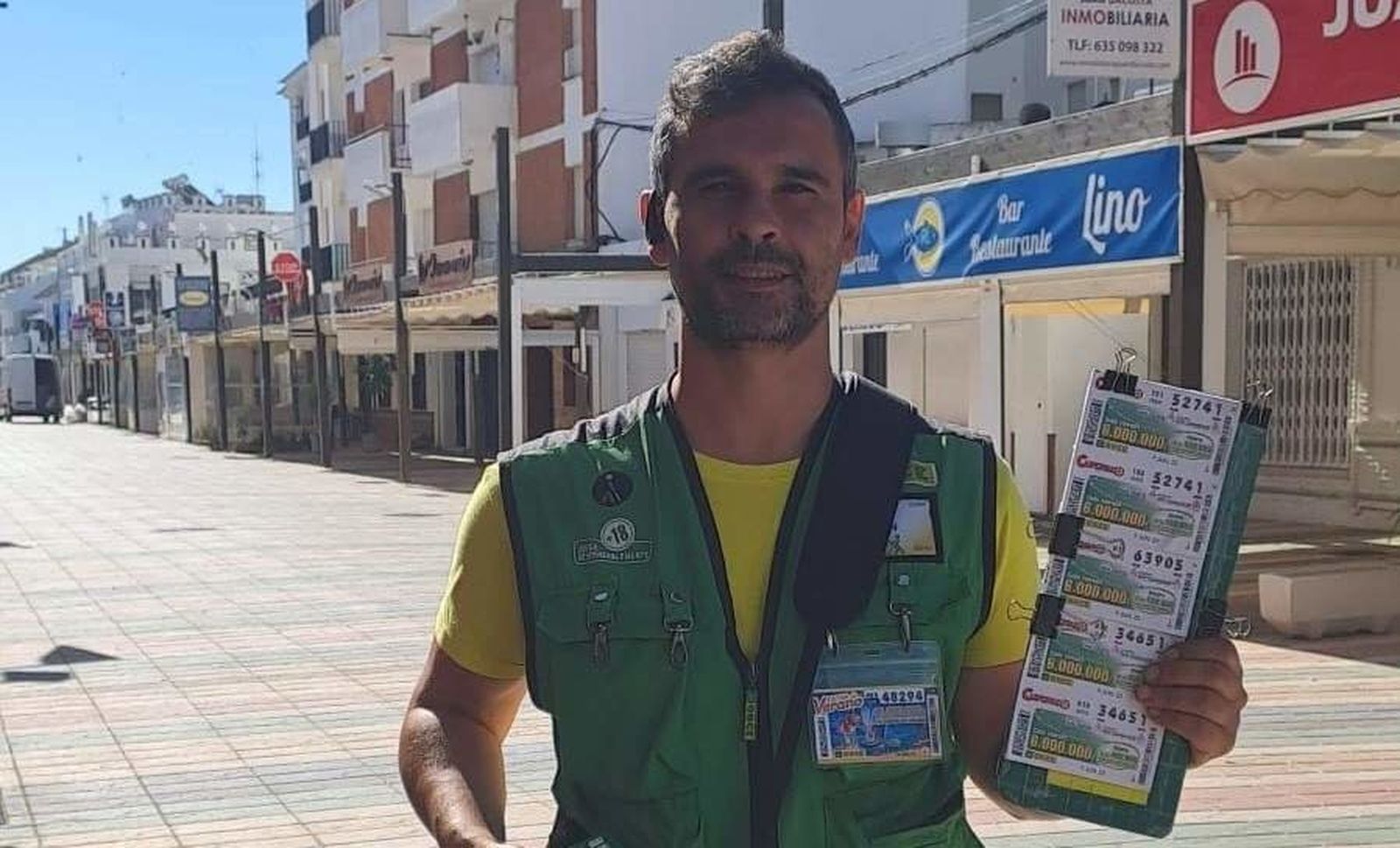 Juan Antonio Gómez, vendedor de La Once