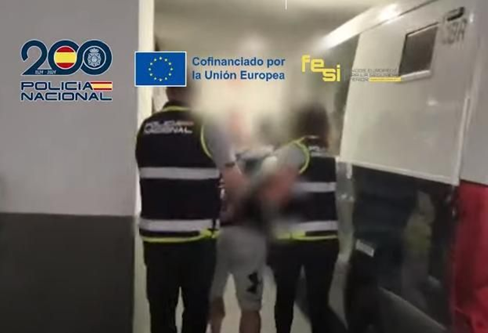Momento de la detención del fugitivo polaco en Marbella