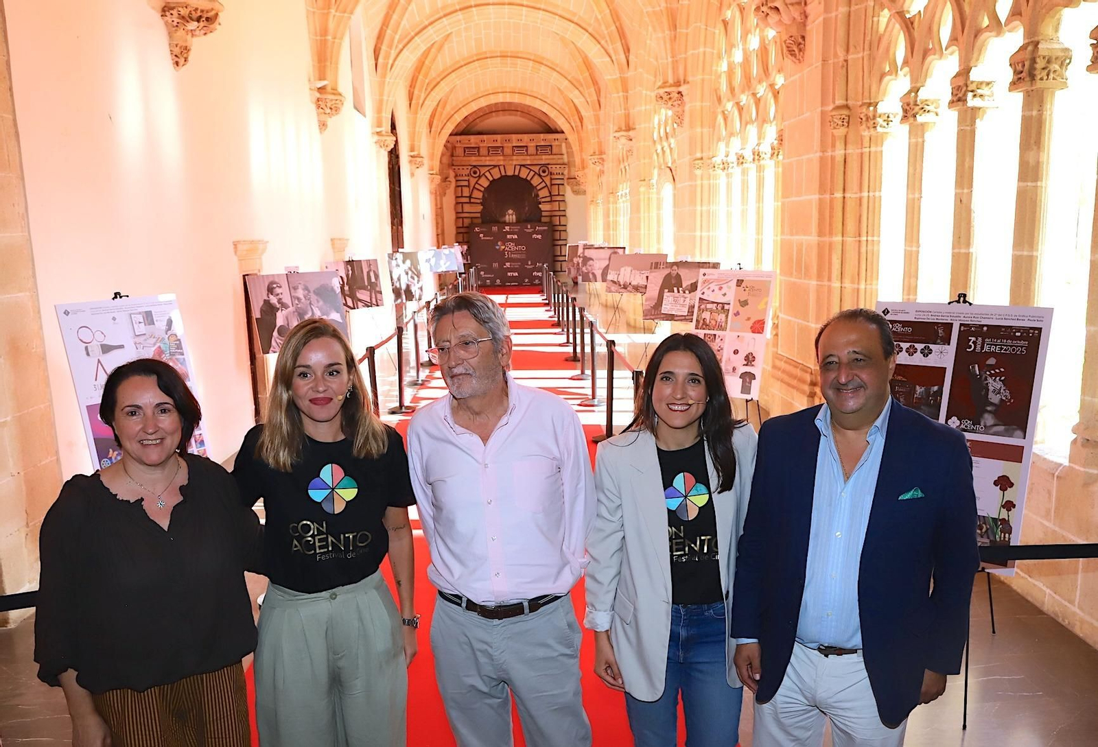 Presentación del Festival de Cine 'Con Acento' con Nela García, María Espejo, José Antonio Carmona, Lidia María Jaime y Francisco Zurita.