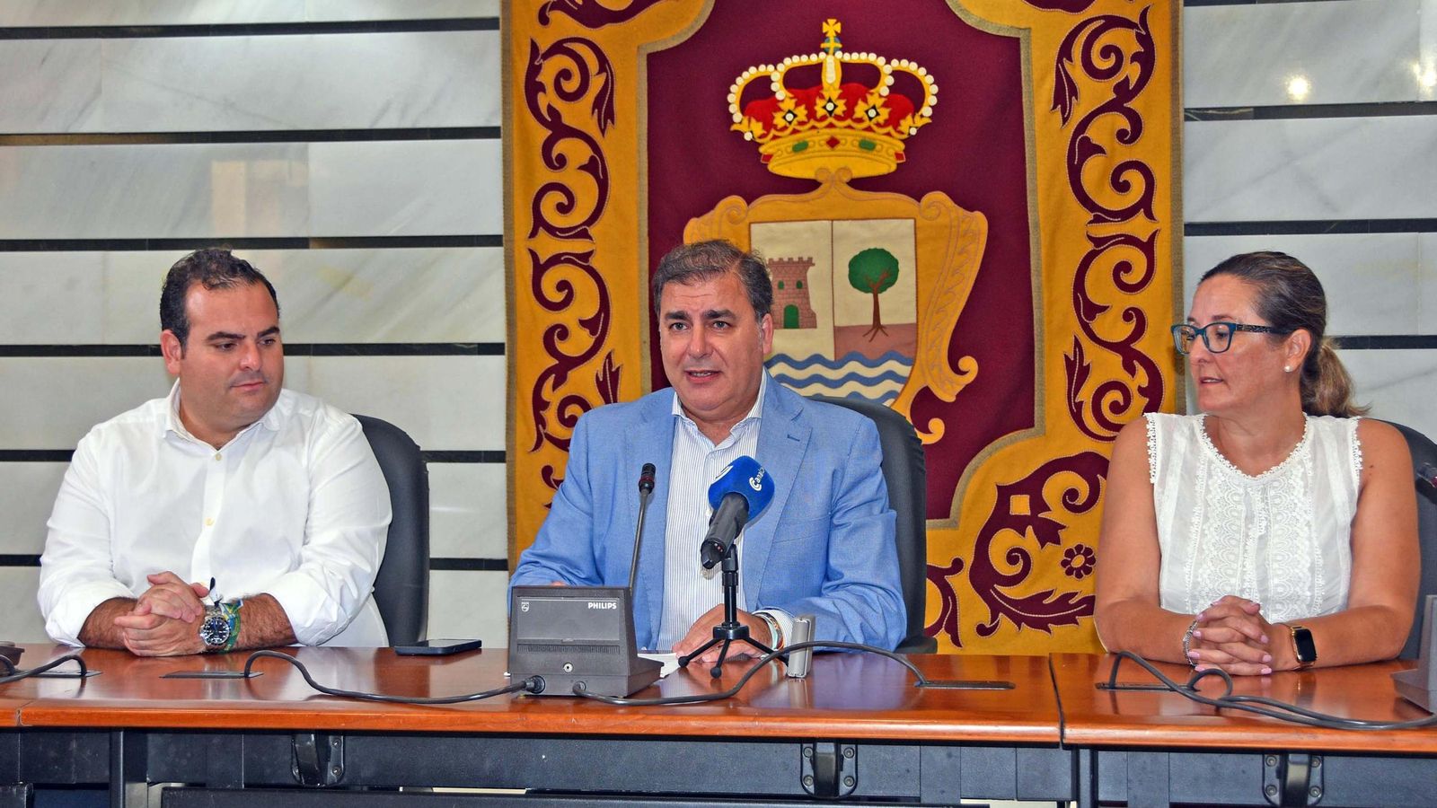 Momento en el que el alcalde puntaumbrieño, José carlos hernández cansino, ha presentado esta semana la nueva propuesta