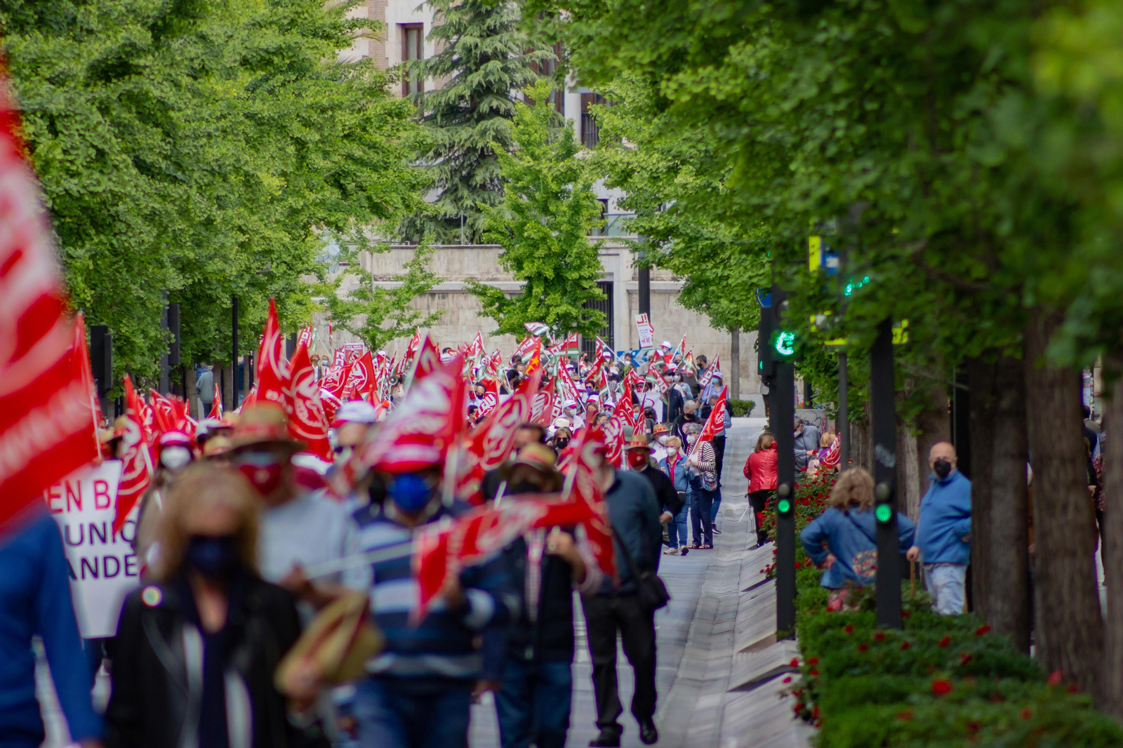 Fotos: Manifestación del 1º de Mayo en Granada