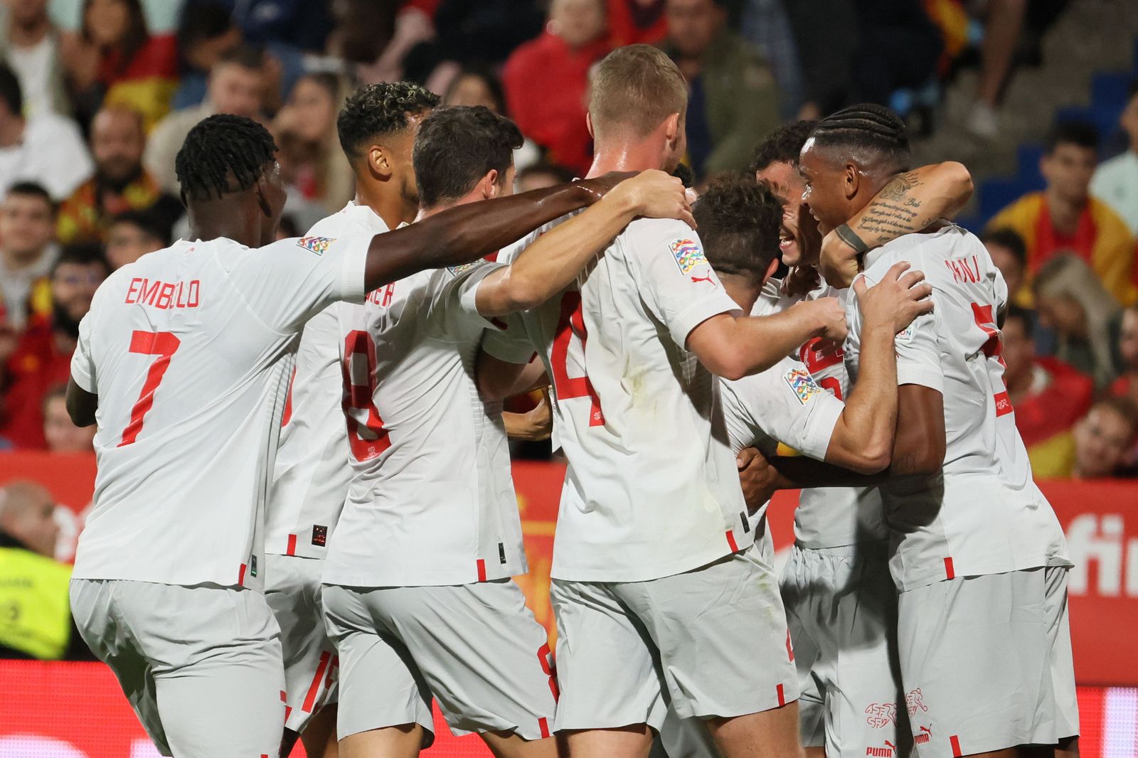 Las imágenes del España-Suiza