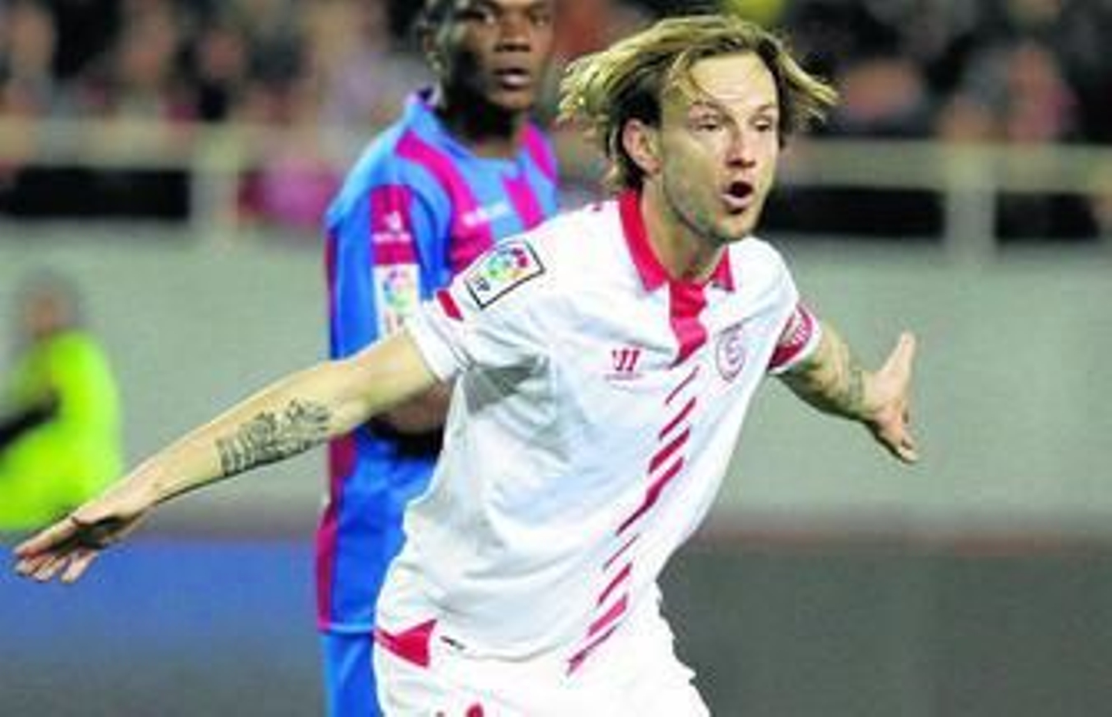 Ivan Rakitic, durante el partido del sábado ante el Levante.