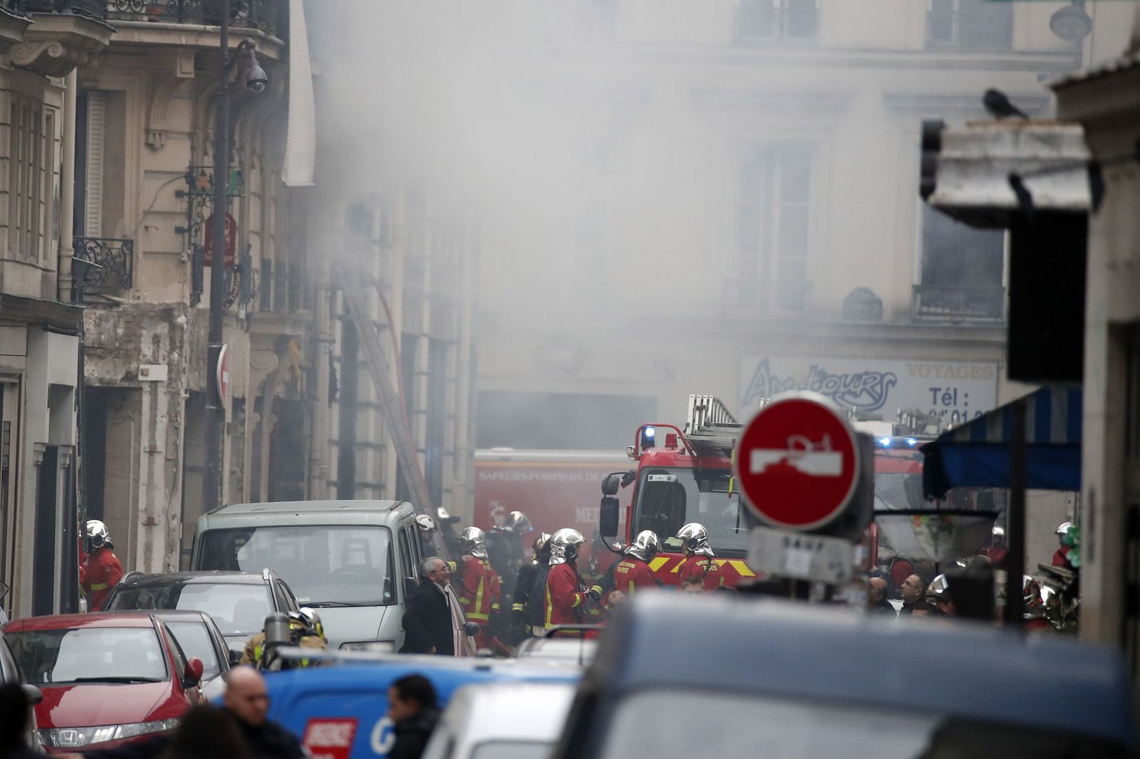 Las imágenes de la explosión de gas en París