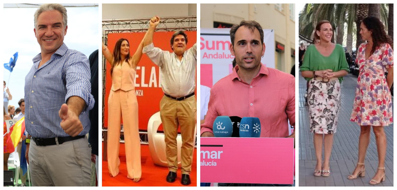 Cierre de campaña de los partidos en Málaga.