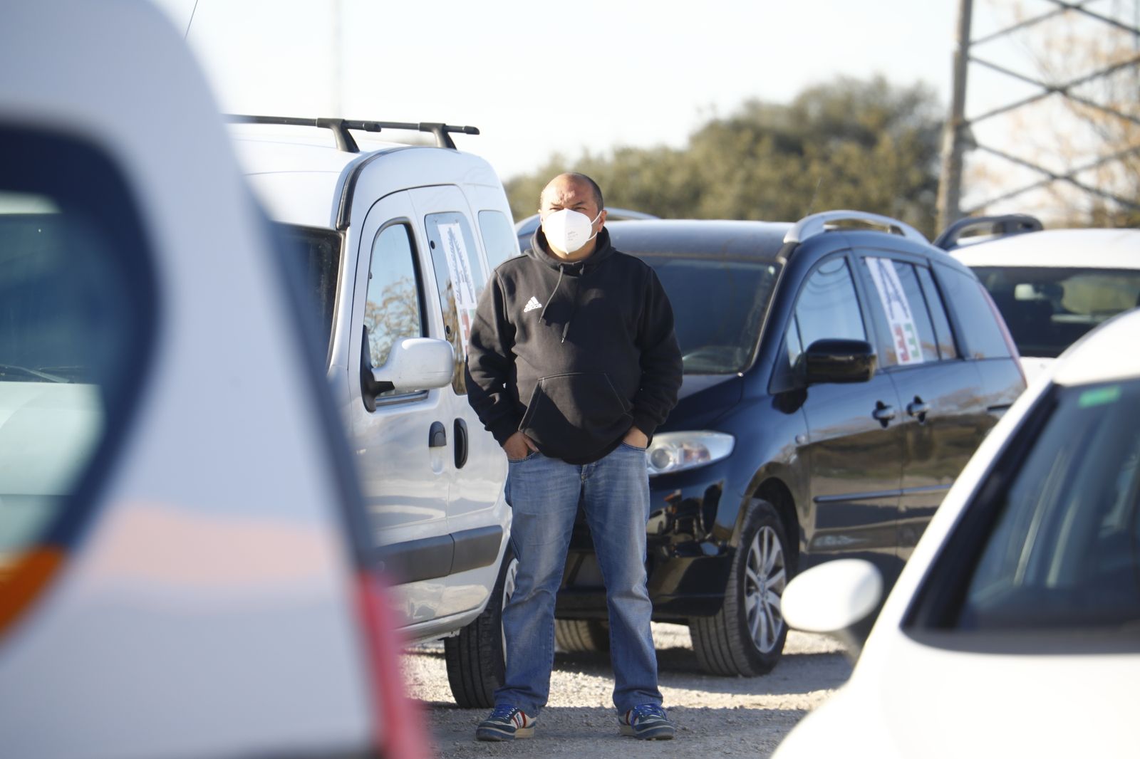 Las fotografías de la marcha lenta entre Córdoba y Badajoz para exigir la autovía A-81