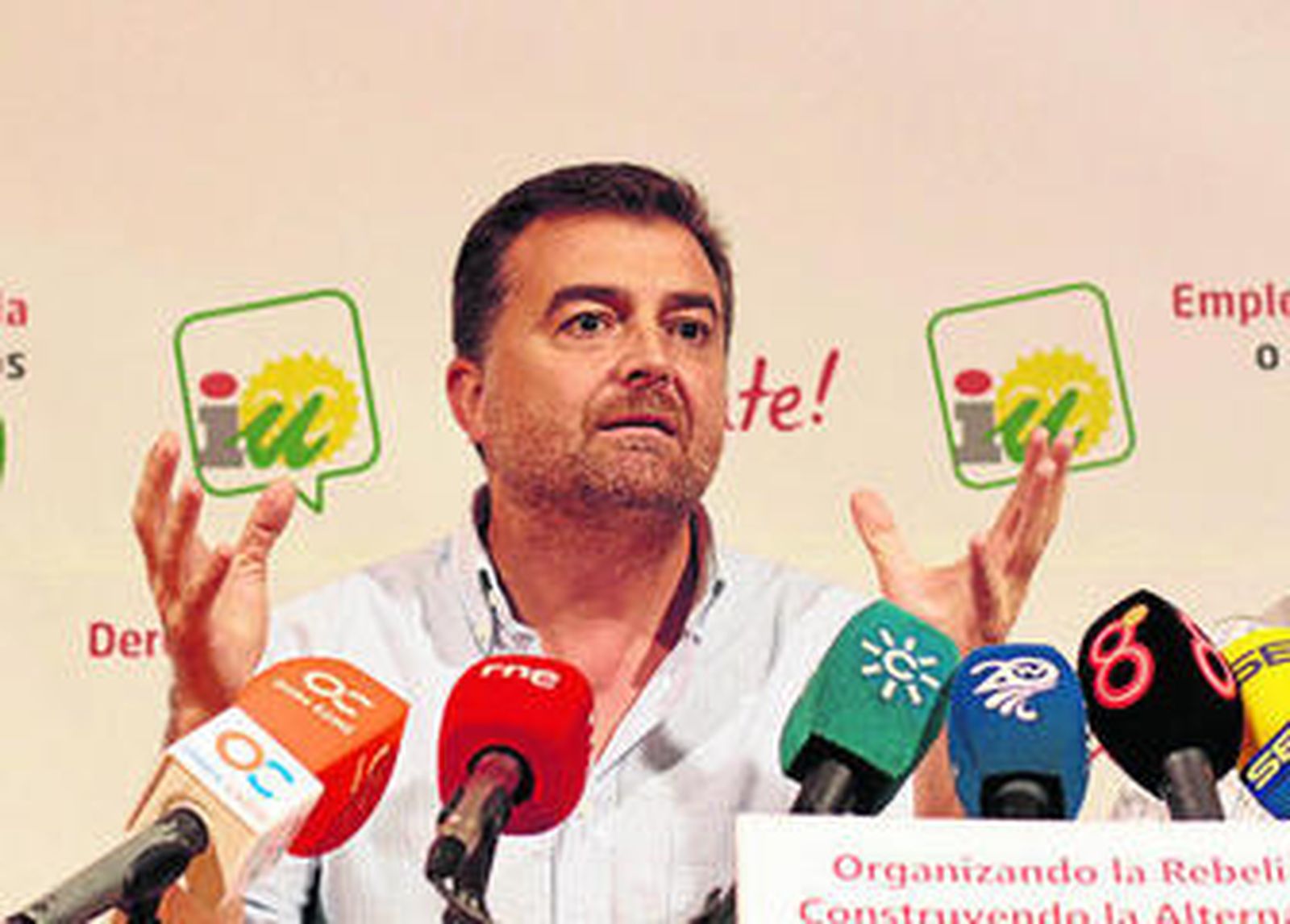 Antonio Maíllo, en una rueda de prensa.