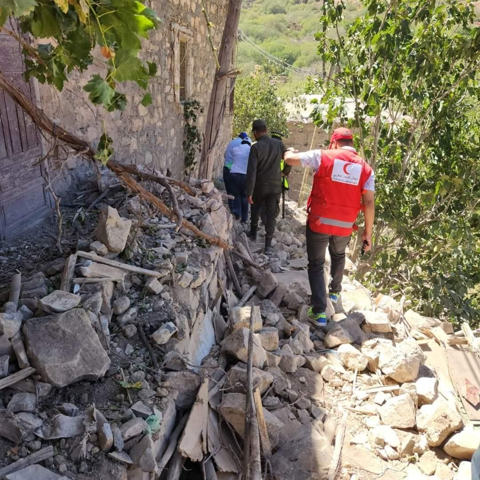 Actuación de Cruz Roja en el terremoto de Marruecos.