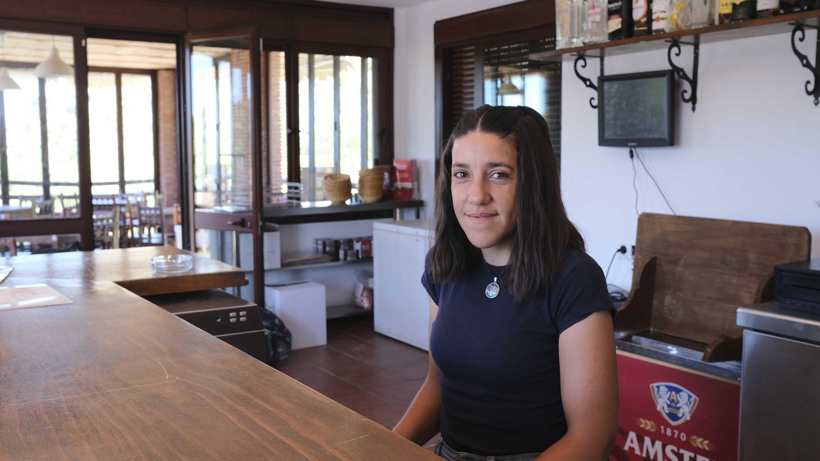 Leticia González regresó al municipio con sus hijos tras vivir en Murcia.