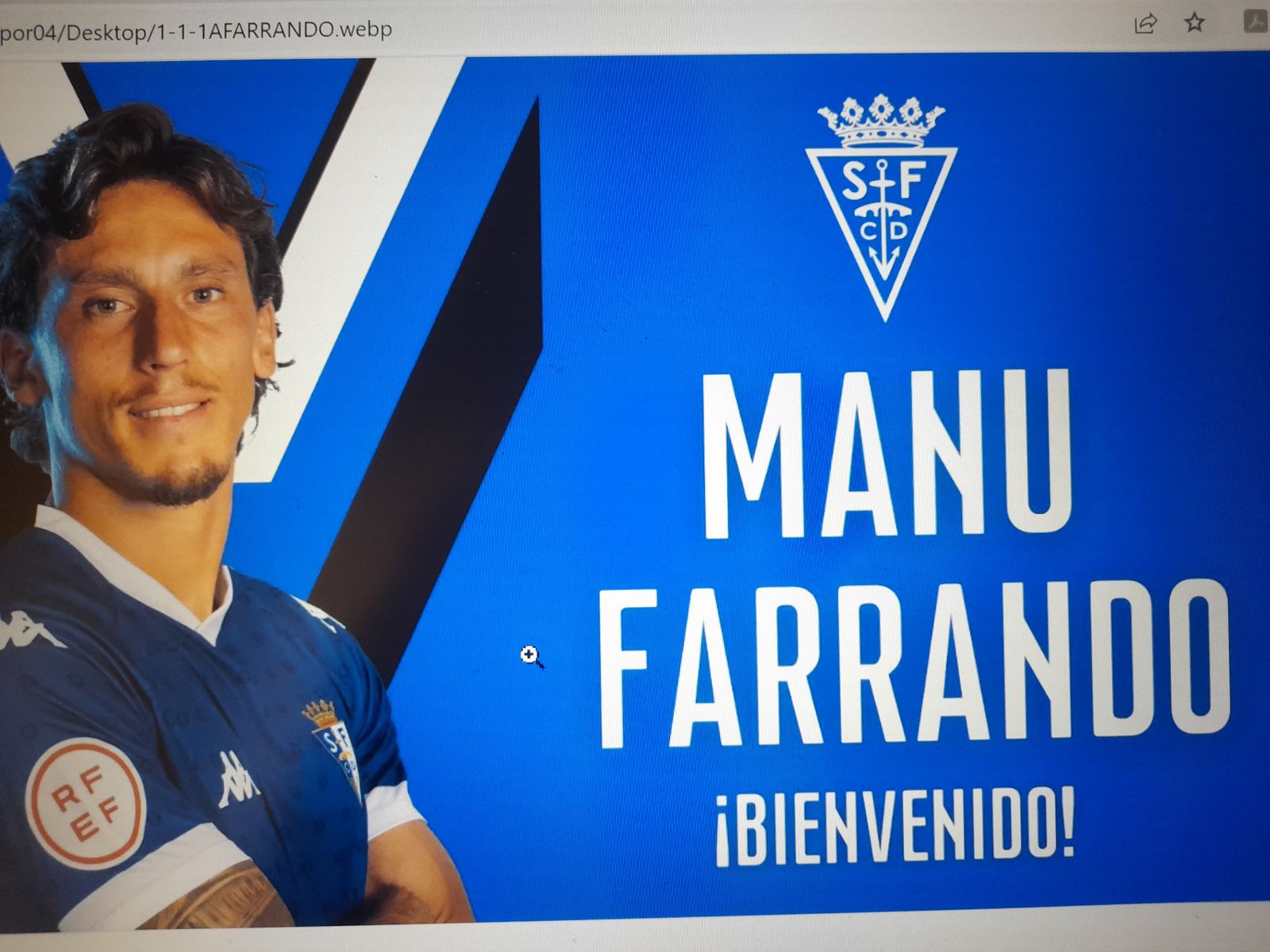 La bienvenida del San Fernando a Manu Farrando.