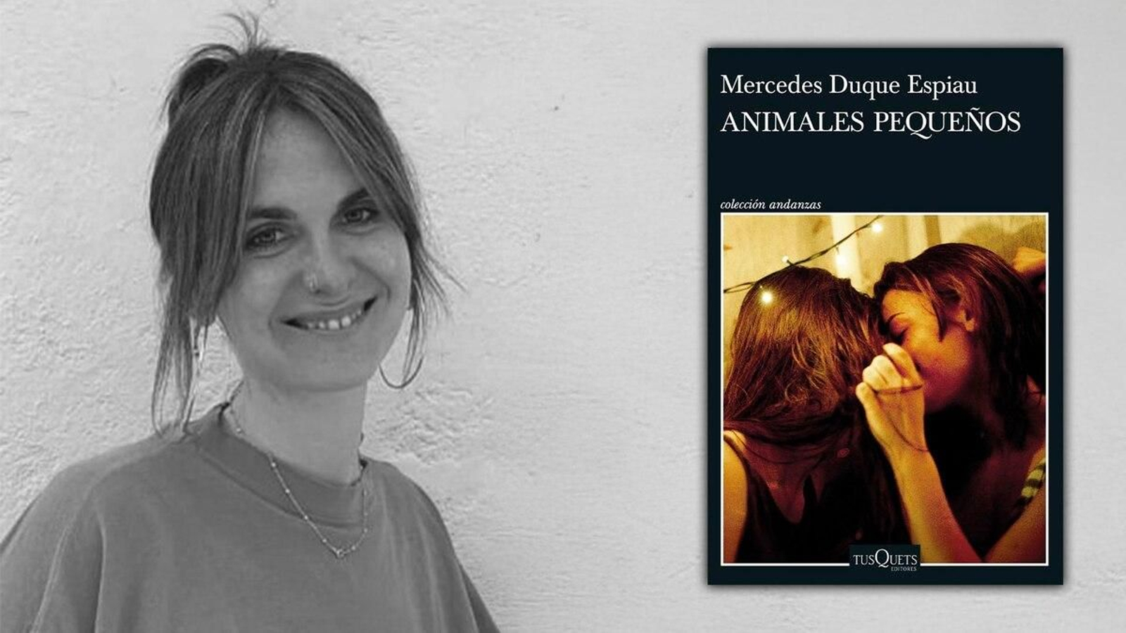 Mercedes Duque junto a un ejemplar de su nueva obra.