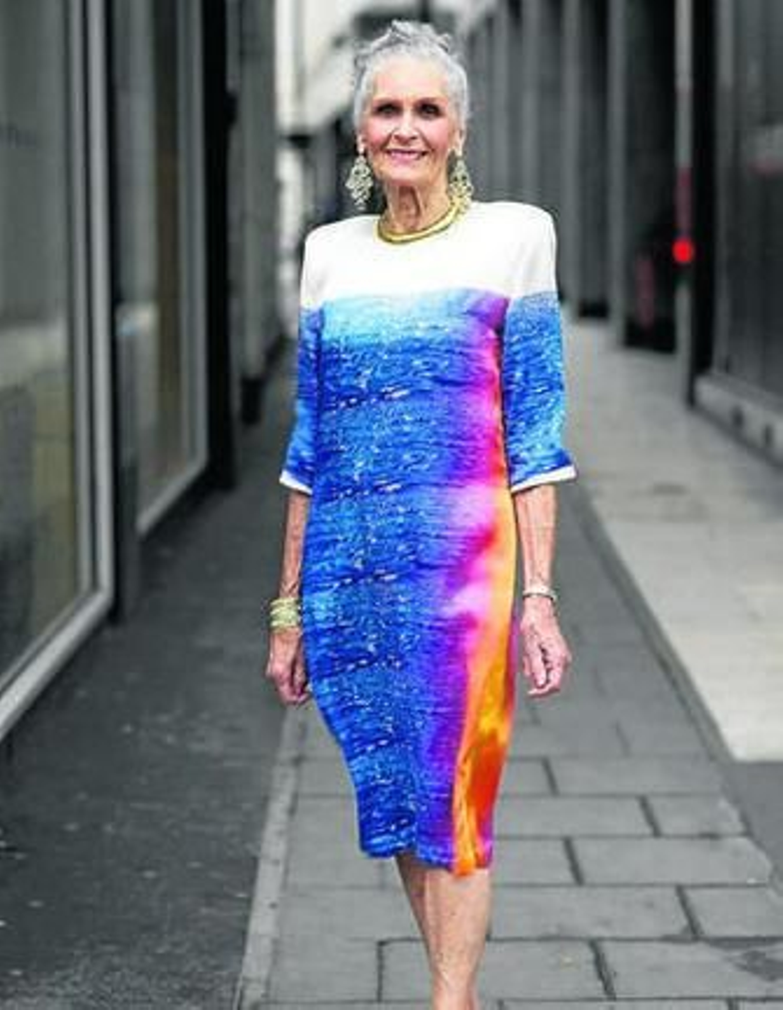 A los 86 años la modelo Daphne Selfe sigue en activo.