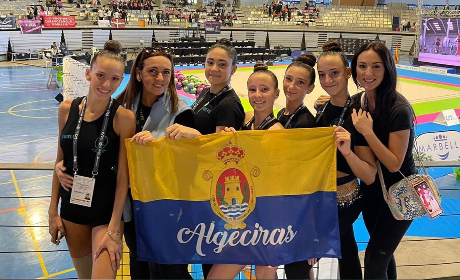 El conjunto cadete base del CGR de Algeciras, este jueves en Jerez