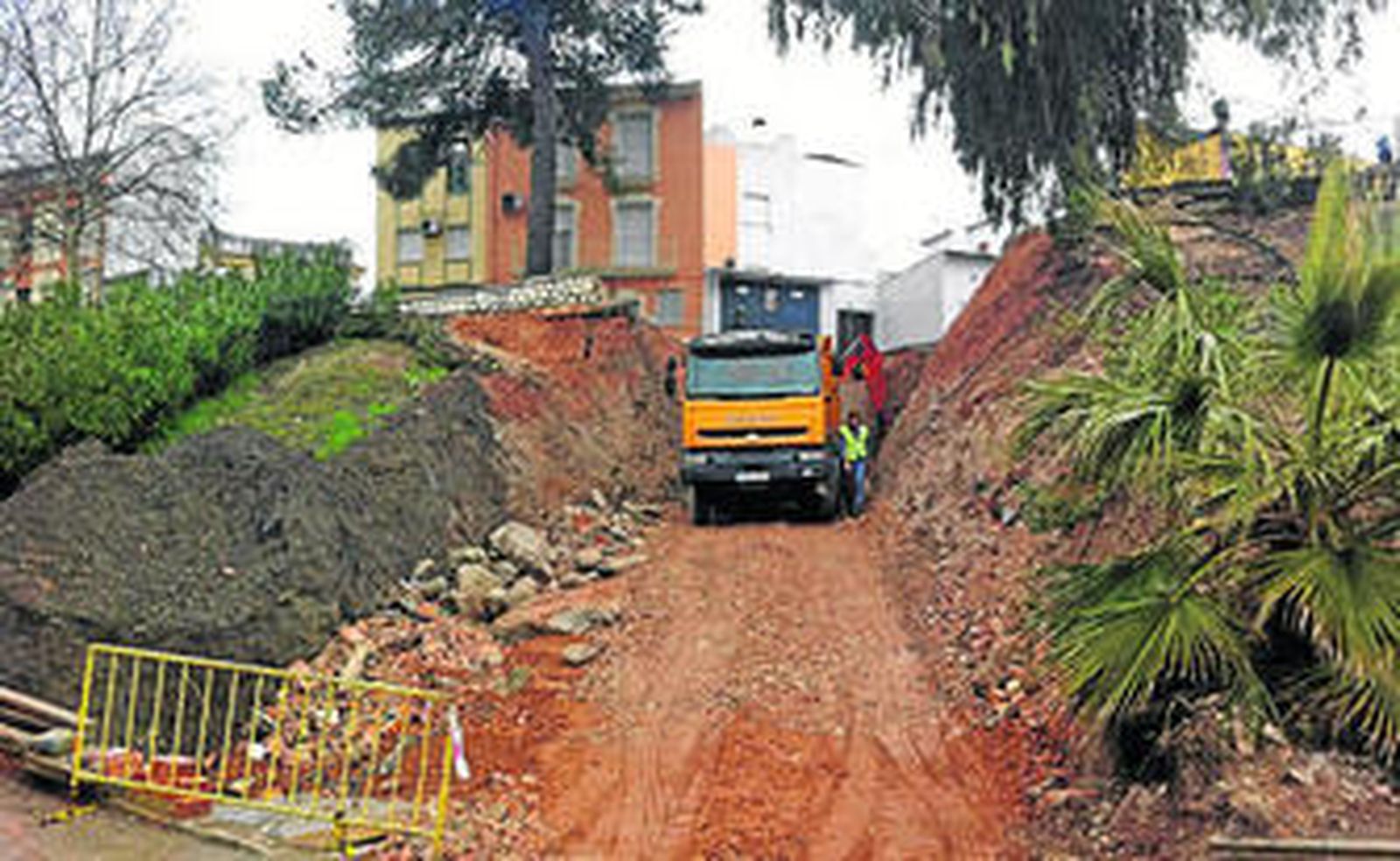 Aspecto que presentaba ayer la ladera de la zona del Junquillo.