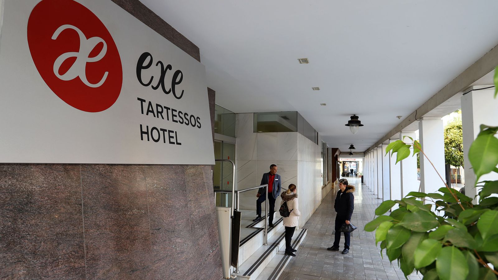 Un hotel en el centro de Huelva donde se han alcanzado niveles de ocupación por encima de las previsiones.