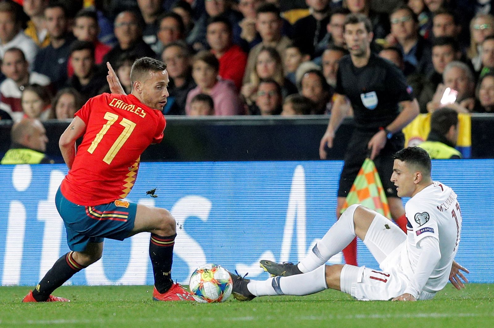 Sergio Canales, en su debut con la selección ante Noruega.