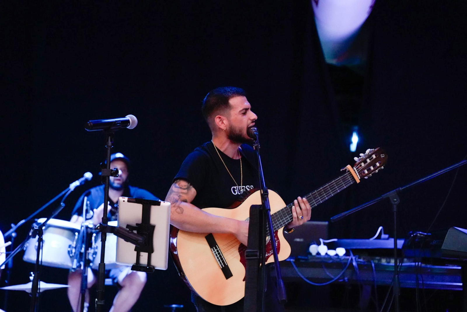 Disfrutando de la feria del mediodía en la jornada del jueves
