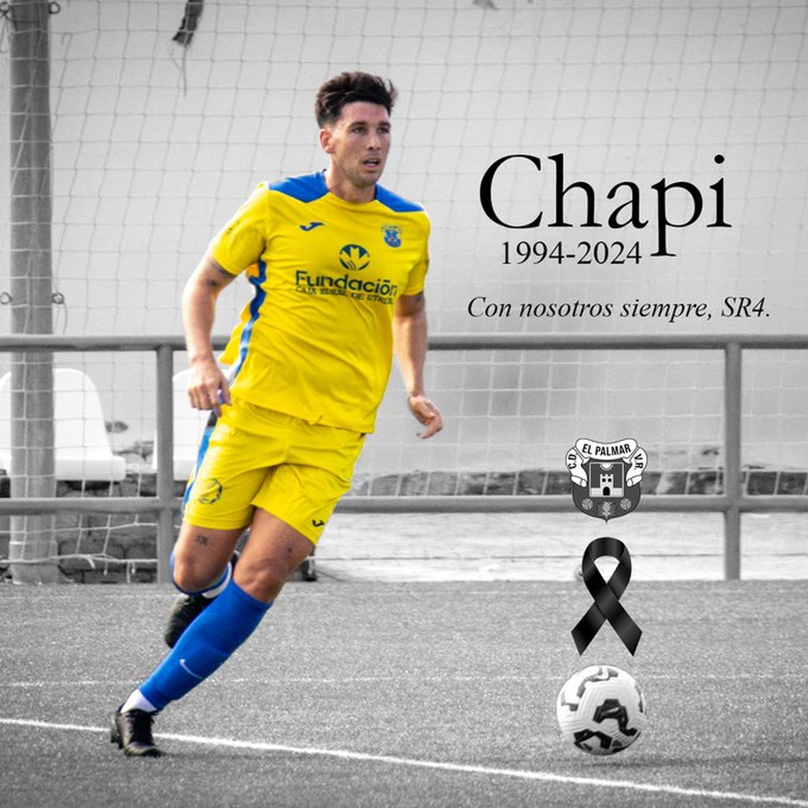 'Chapi', el jugador fallecido del CD El Palmar