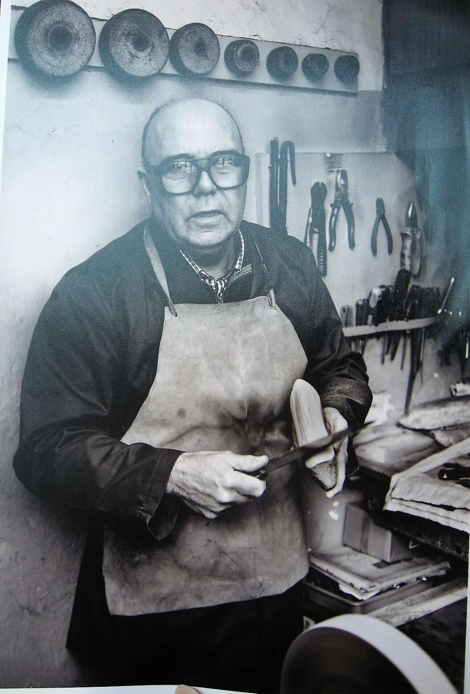 Antonio, en sus primeros años de afilador.