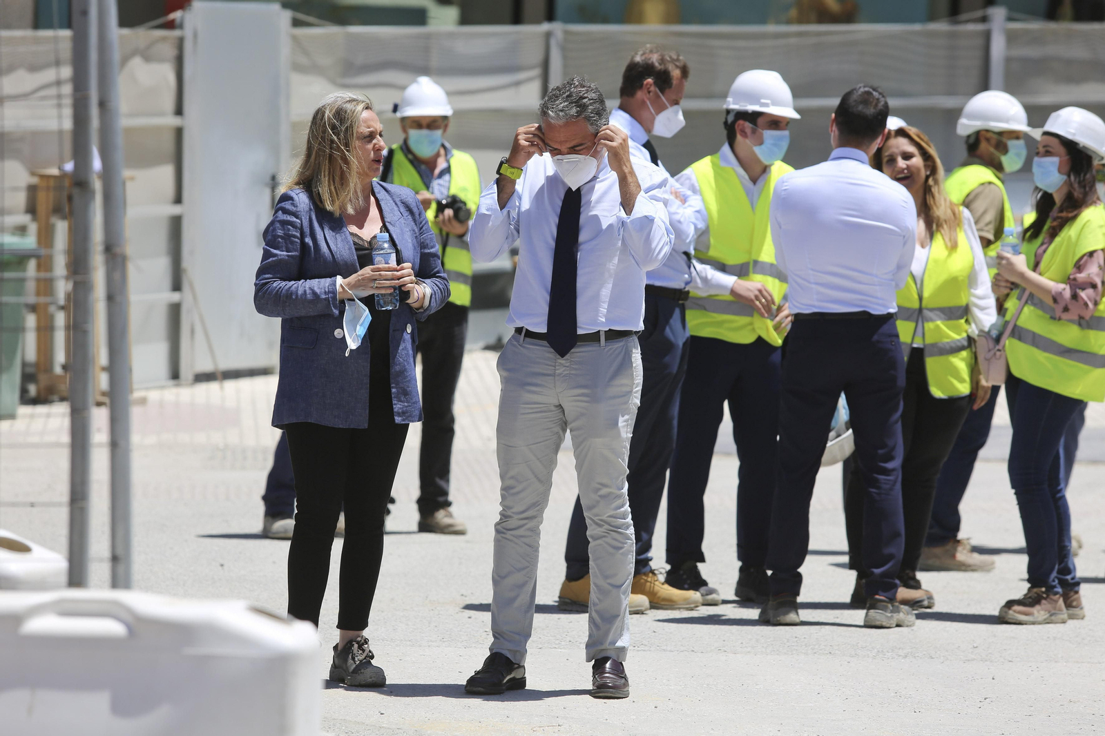 Fotos de la visita a las obras del Metro de Málaga.