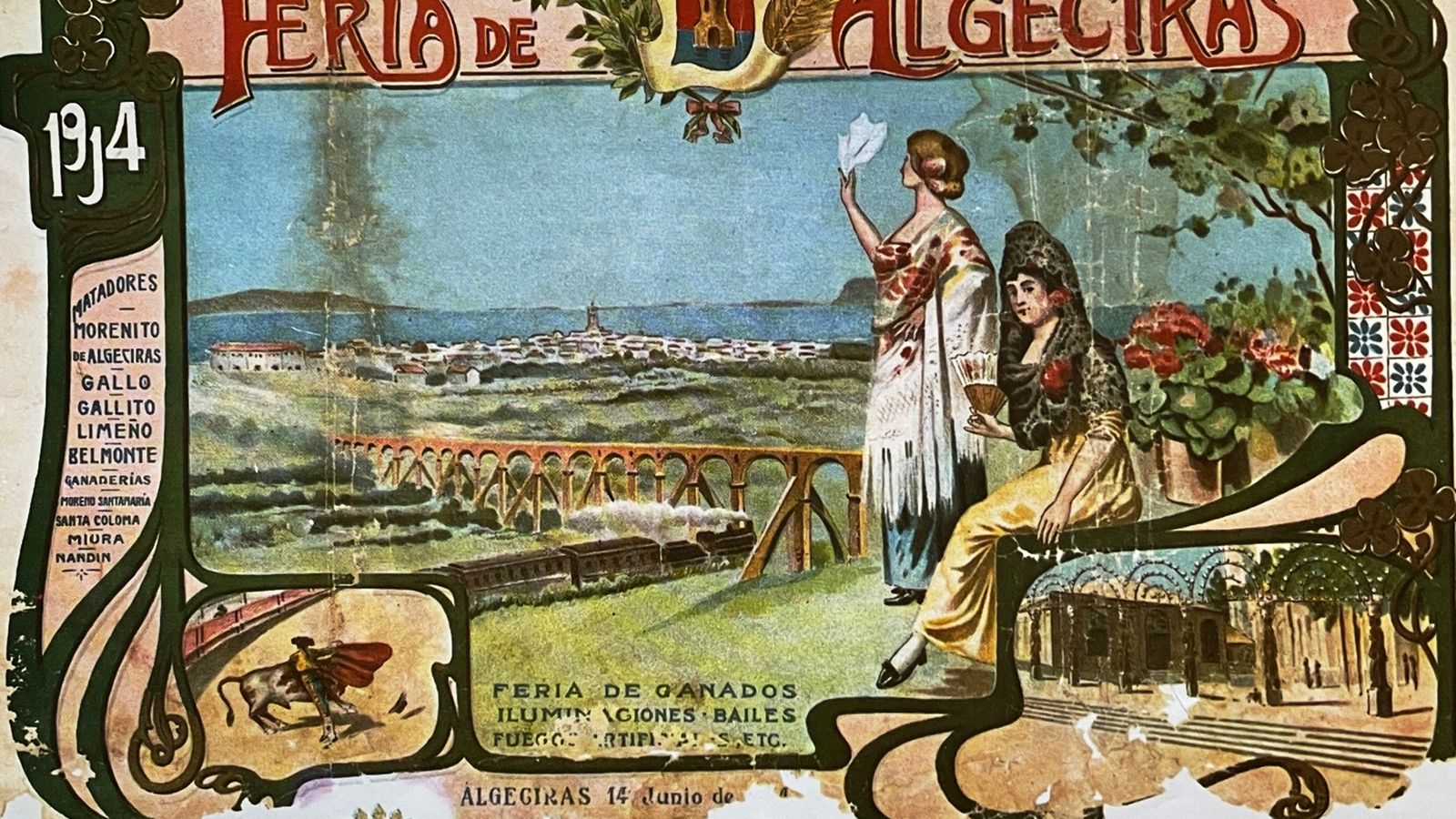 Cartel de Feria (1914) de José Román reutilizado para la Feria de 1985.