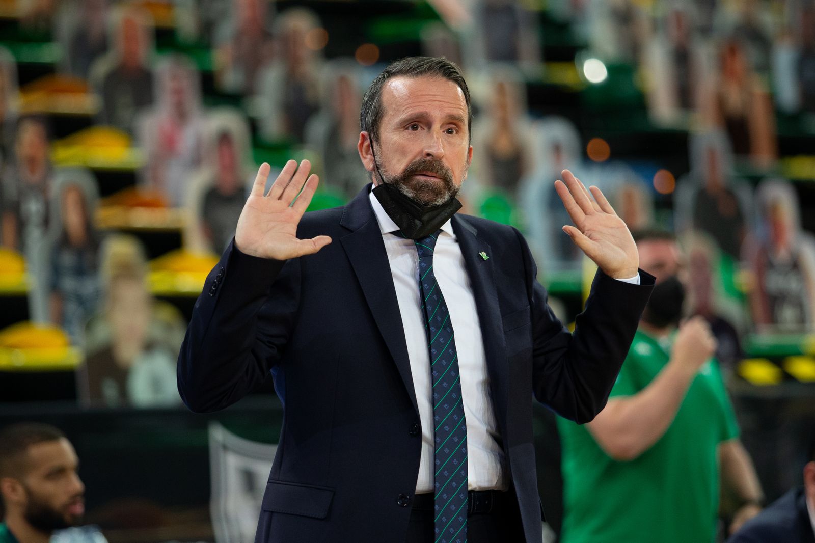 Joan Plaza, en un partido de esta temporada.