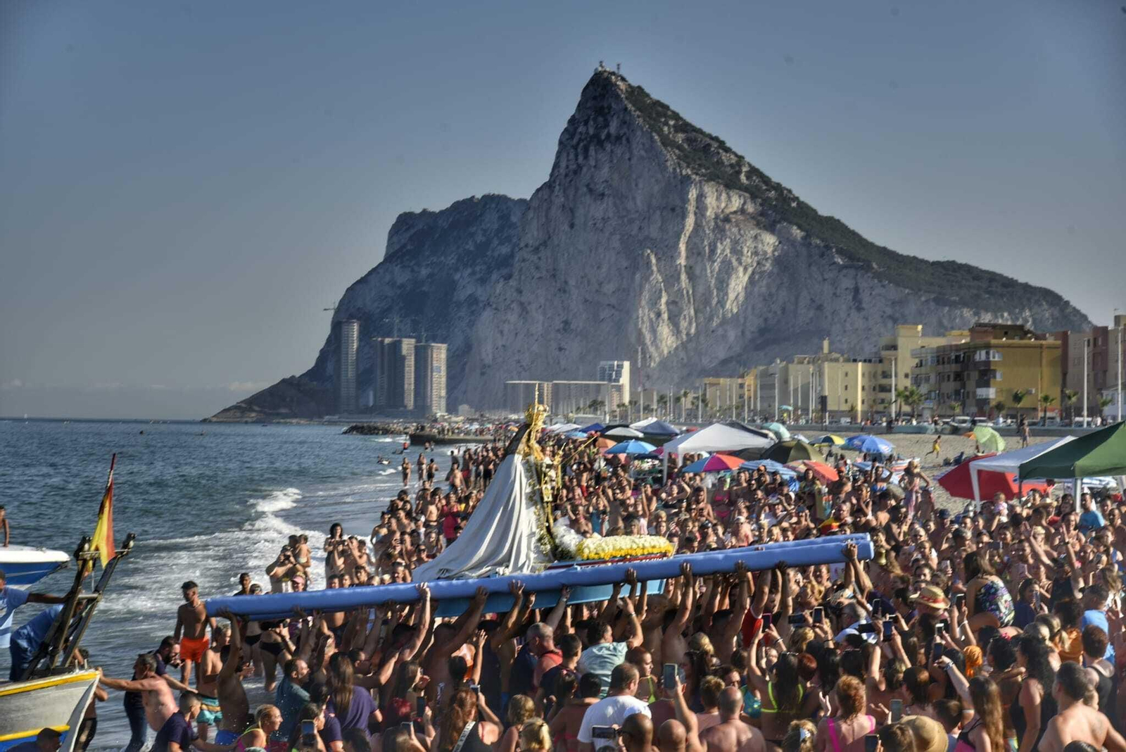 Las fotos de la procesión de la Virgen del Carmen en La Línea