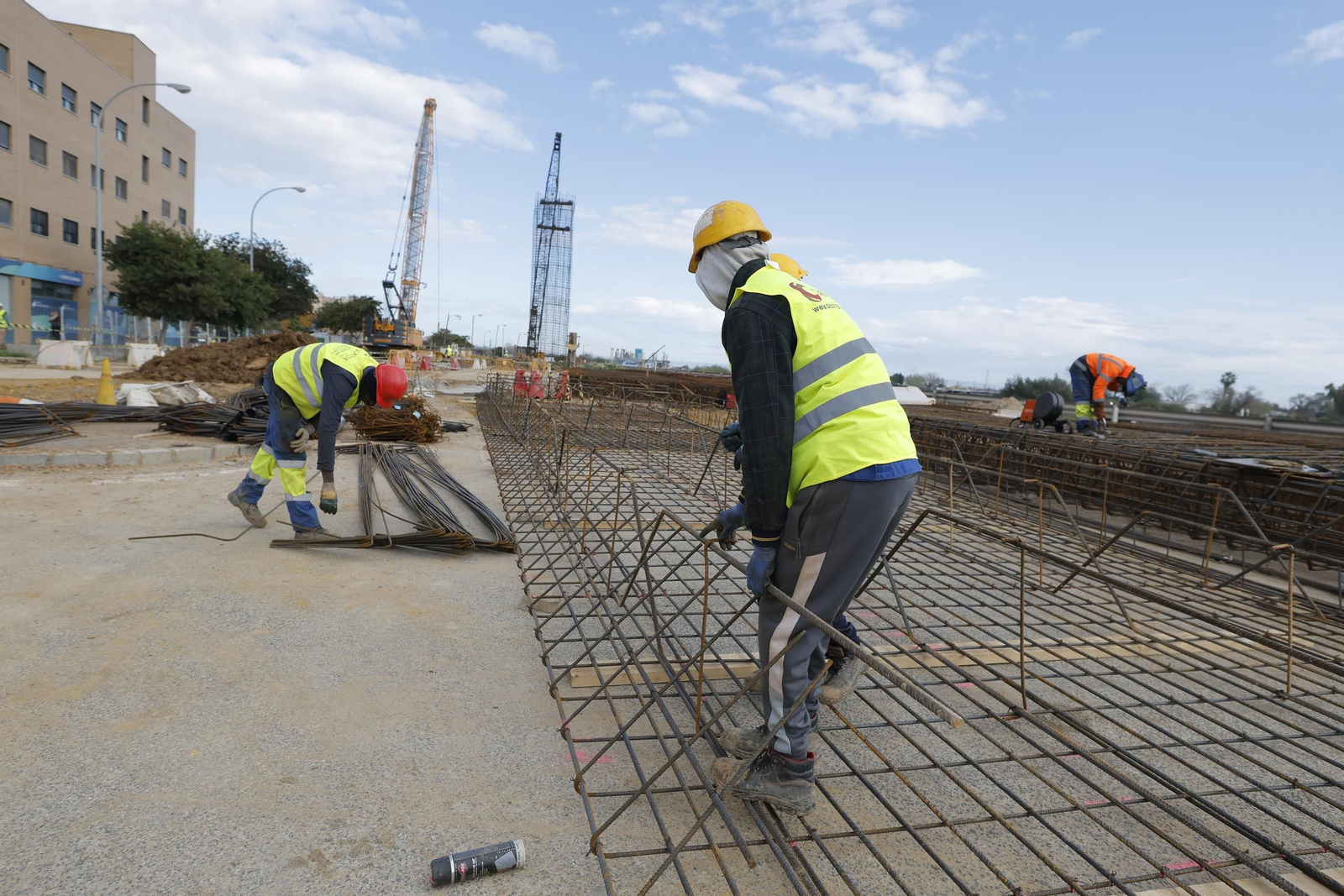 Los avances de la linea 3 del metro de Sevilla, en fotos