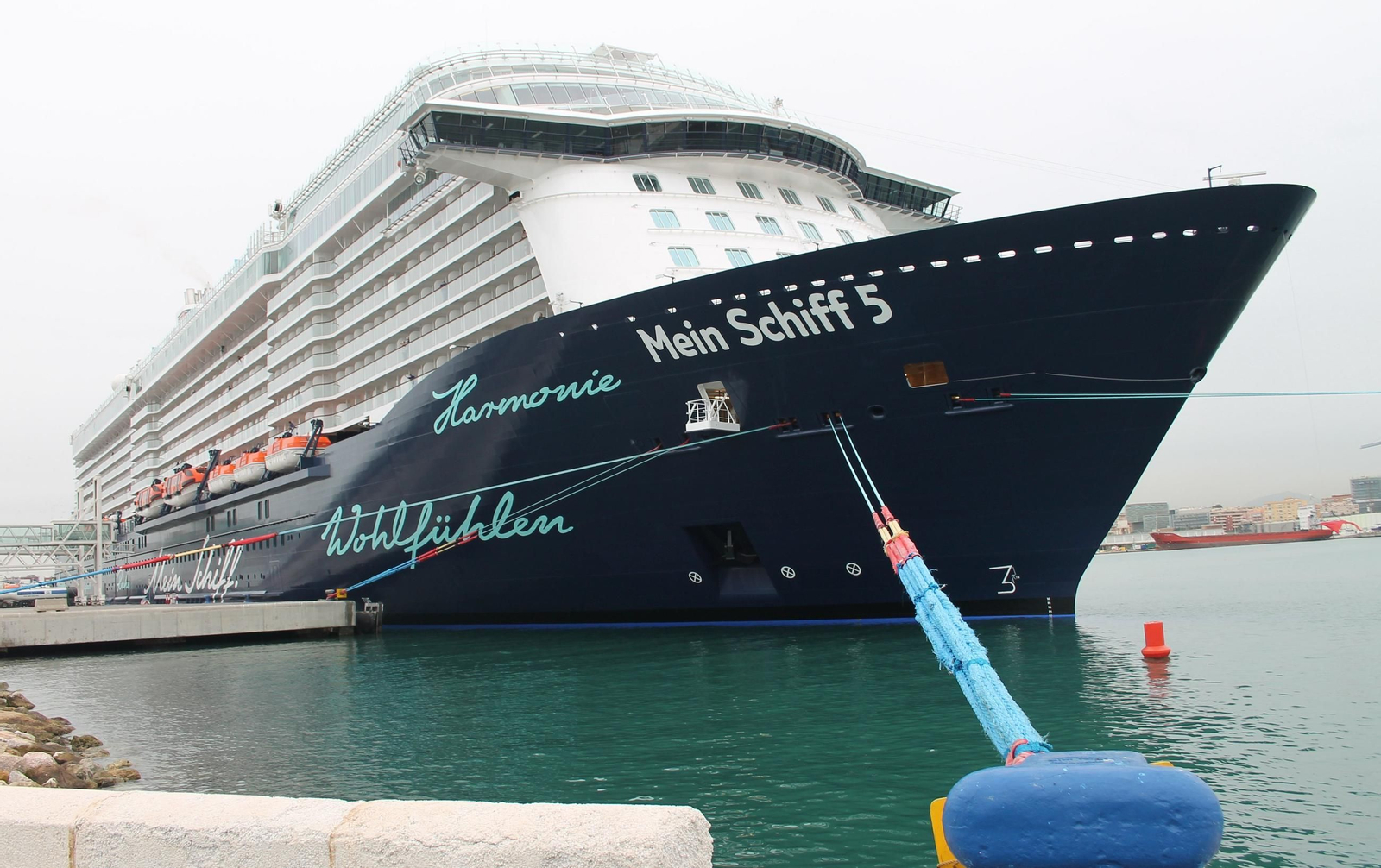 El buque 'Mein Schiff 5' será uno de los testigos del bautizo del 'Mein Schiff Relax'.