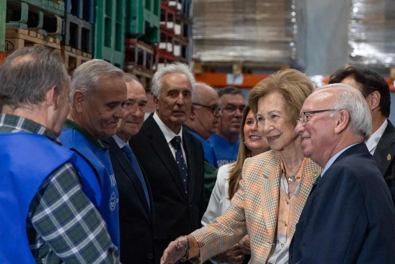 Visita de la Reina Sofía a las instalaciones del Banco de España, en imágenes