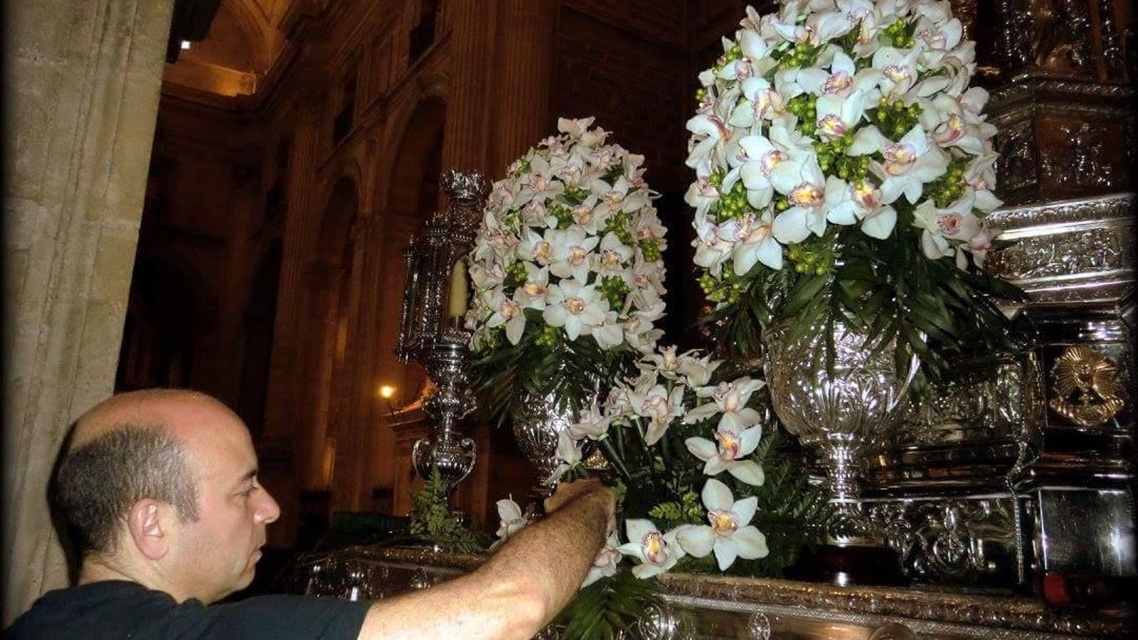 Julio Ángel Checa realizando su trabajo.