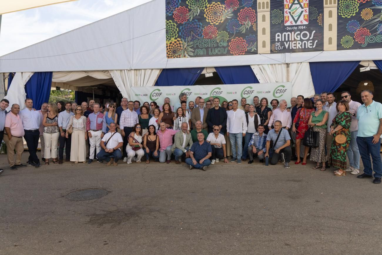 Las comidas de empresa se suceden en la Feria de San Lucas