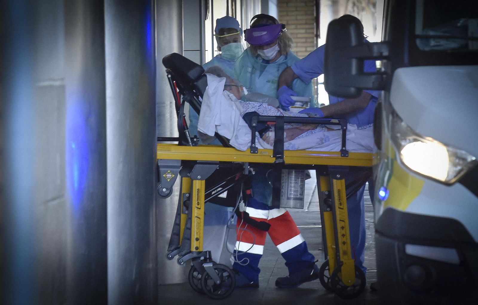 Traslado de un paciente sospechoso de covid19.