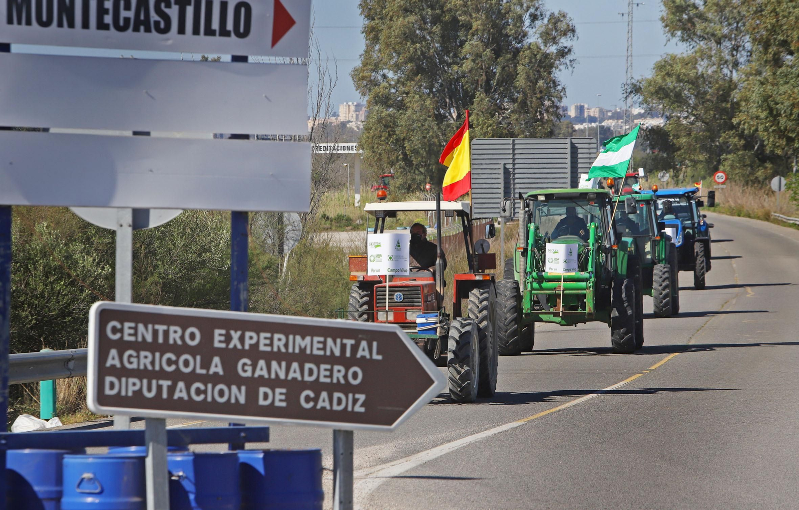 Tractorada de agricultores contra la PAC