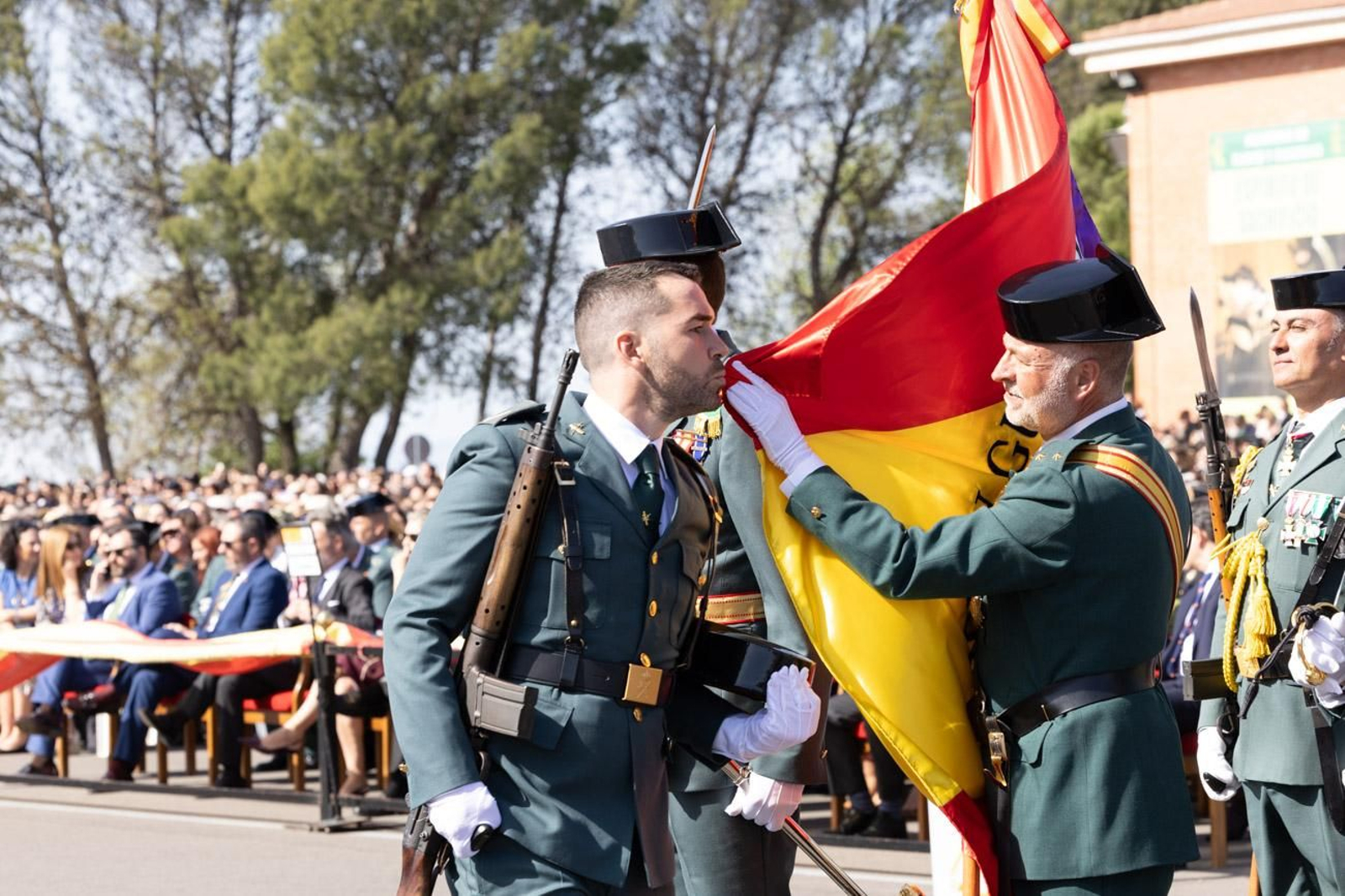 Acto de jura de bandera de la 130ª promoción de guardias civiles de la Academia de Baeza