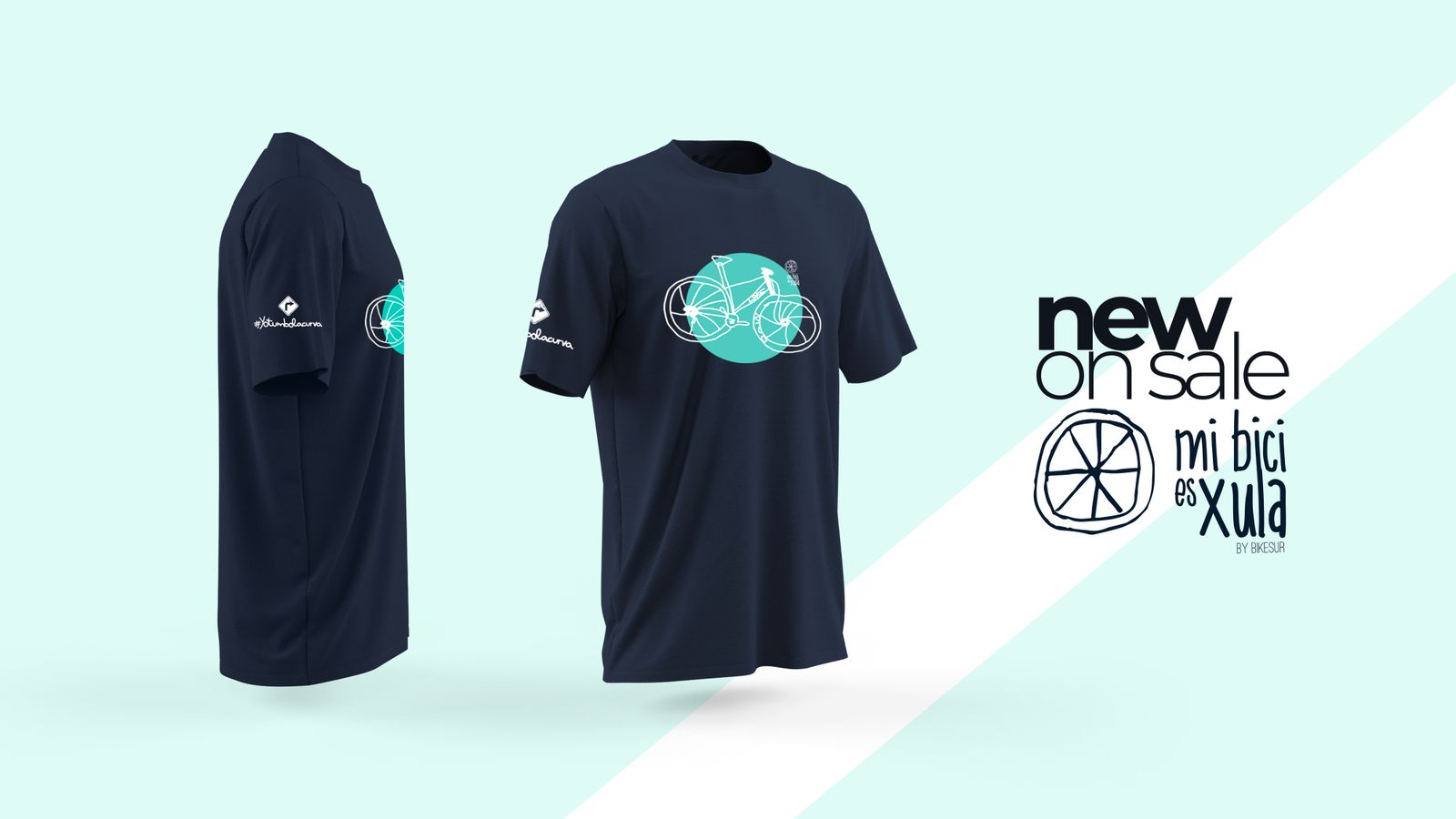 Diseño de la camiseta solidaria de Mi Bici es Xula, al precio de 15 euros para adultos y 12 para niños.