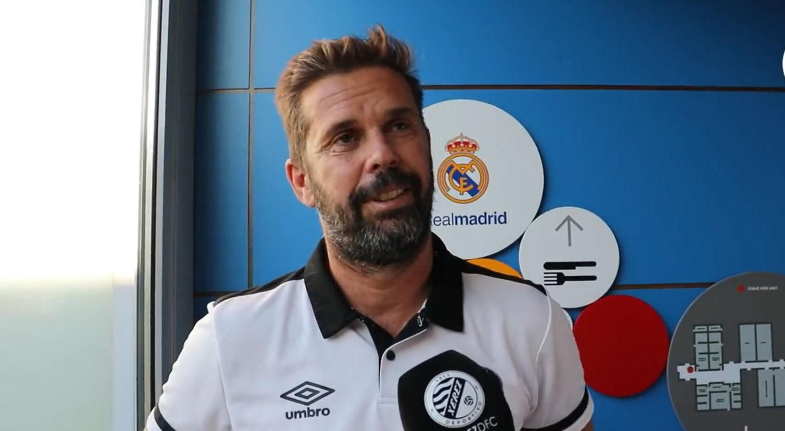 David Sánchez, en un momento de su rueda de prensa en Valdebebas.