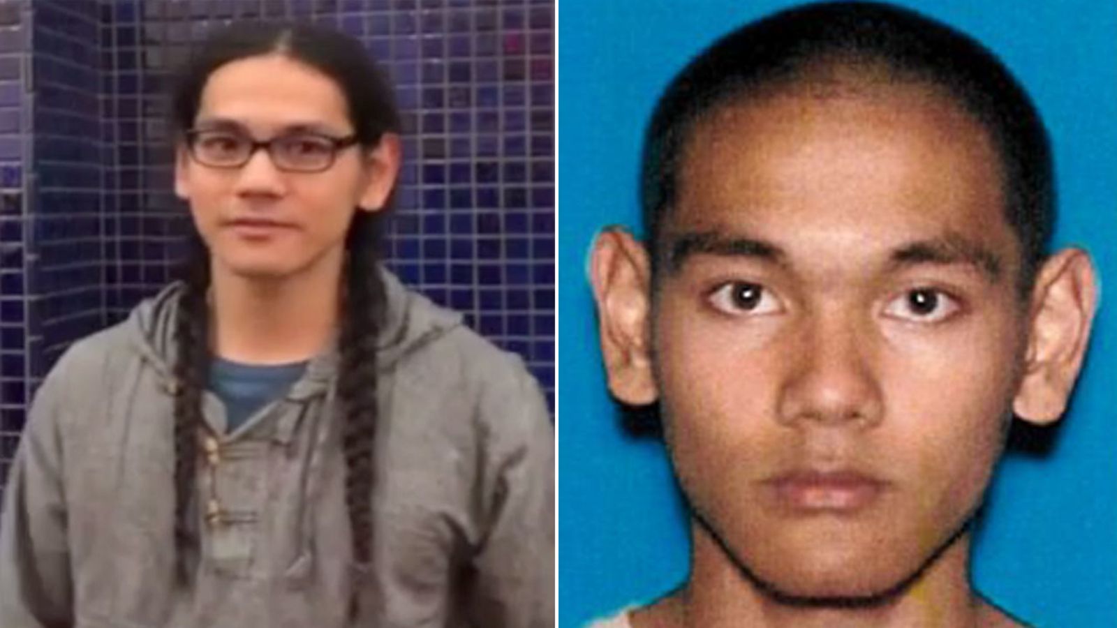 Dos imágenes de Mark Steven Domingo, el detenido el pasado viernes.