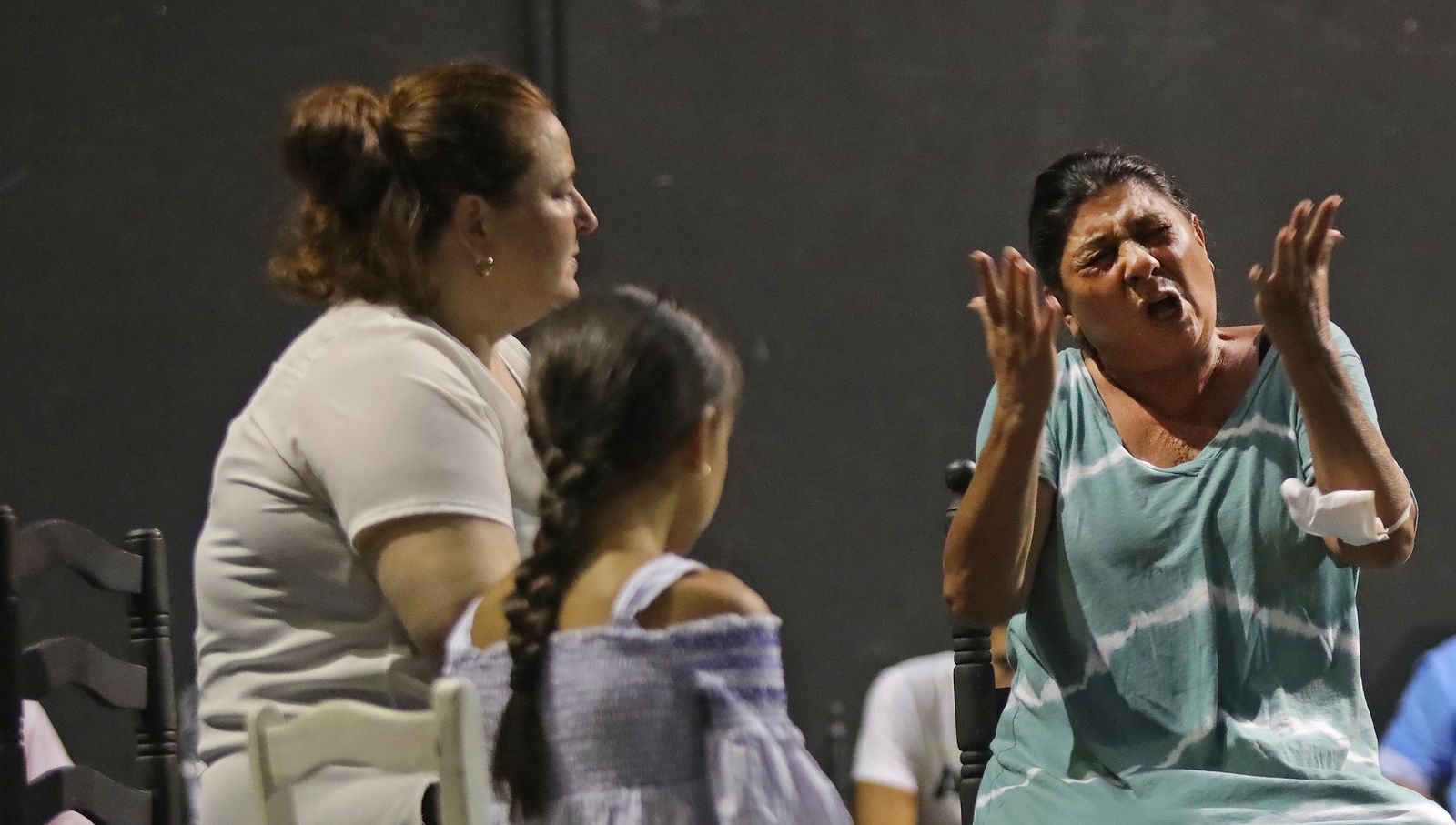 Ensayos en Villamarta de 'Memoria viva' de María del Mar Moreno que estrenará en la Bienal