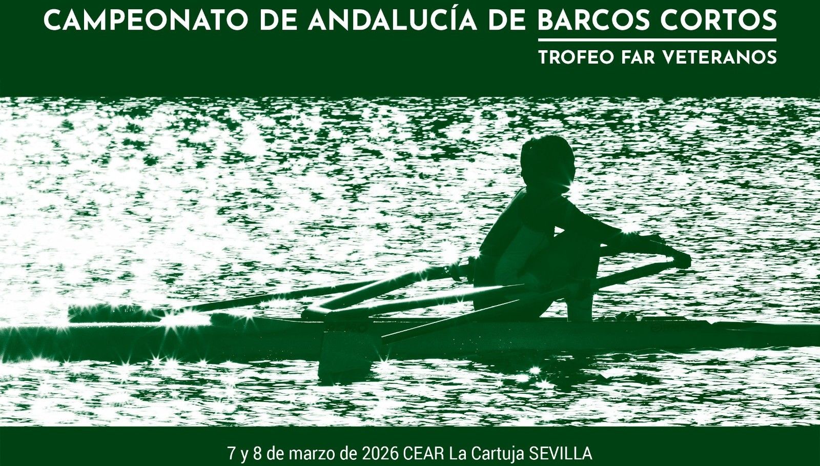 El cartel del Campeonato de Andalucía de Barcos Cortos.