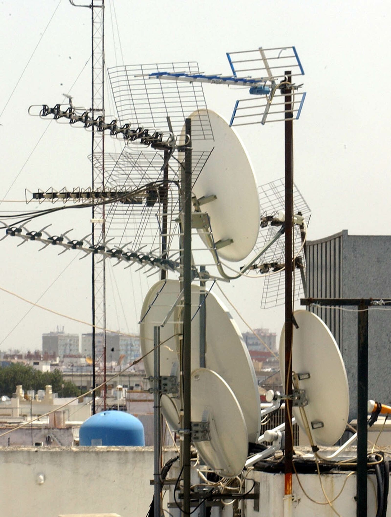 Antenas de televisión.